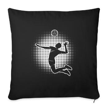 Volleyball Players Volleyball Games Beach Volley - Sofa pillowcase 17,3'' x 17,3'' (45 x 45 cm) - black - Front