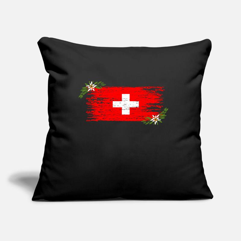 Drapeau suisse Housse de coussin décorative 45 x 45 cm