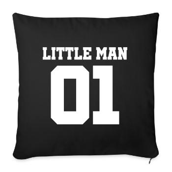 Partner Look Couple Partner Couple Couple Family - Sofa pillowcase 17,3'' x 17,3'' (45 x 45 cm) - black - Front