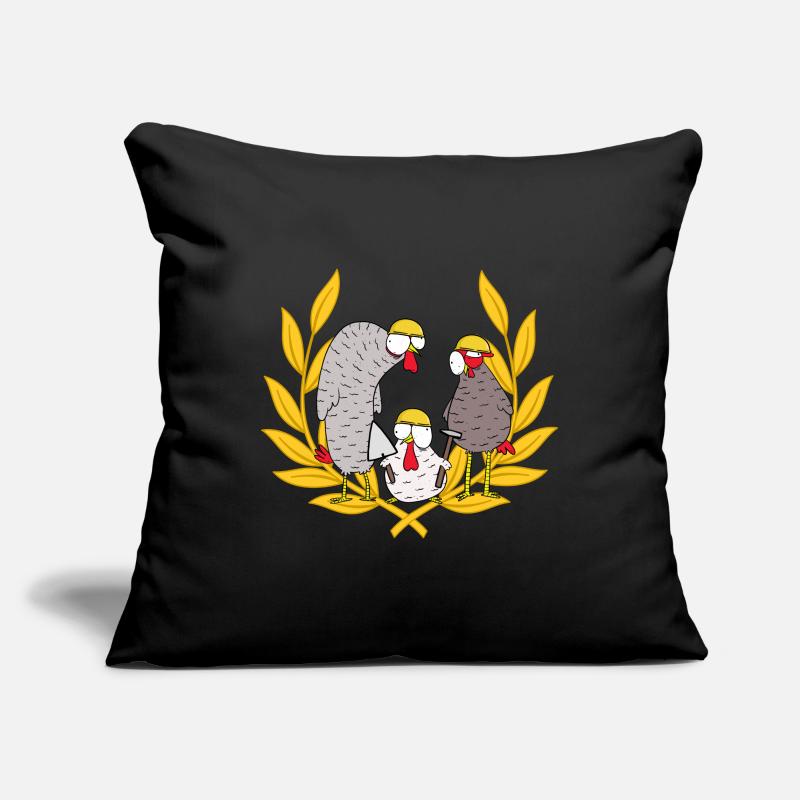 Construction Site Builder Deployment Team Mason Chickens Job Sofa pillowcase 17,3'' x 17,3'' (45 x 45 cm)