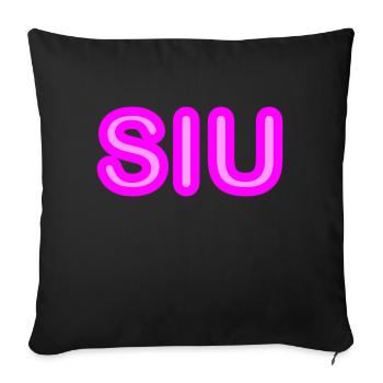 Youth speech - Siu - pink - Sofa pillowcase 17,3'' x 17,3'' (45 x 45 cm) - black - Front