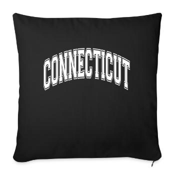 Connecticut - Sofa pillowcase 17,3'' x 17,3'' (45 x 45 cm) - black - Front