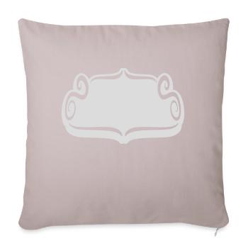 Cadre ornement artistique décoratif - Housse de coussin décorative 45 x 45 cm - taupe clair - Devant