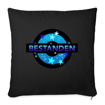 Bestanden Prüfung bestanden Abi Matura - Sofakissenbezug 45 x 45 cm - Schwarz - Vorne