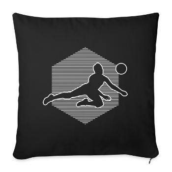 Volleyball Volleyeurs Masculins Volleyeurs - Housse de coussin décorative 45 x 45 cm - noir - Devant