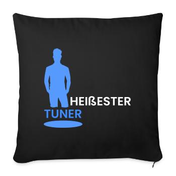 Tuner le plus chaud - Housse de coussin décorative 45 x 45 cm - noir - Devant