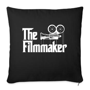 Le cinéaste Design pour un passionné de films de mafia - Housse de coussin décorative 45 x 45 cm - noir - Devant