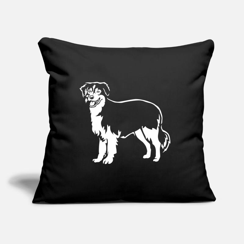 Australian Shepherd "Black Edition" Sofakissenbezug 45 x 45 cm