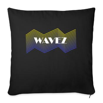 Wavez Design - Sofa pillowcase 17,3'' x 17,3'' (45 x 45 cm) - black - Front