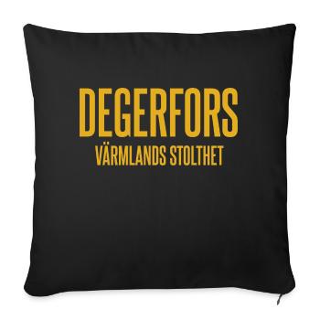 Degerfors - Sofa pillowcase 17,3'' x 17,3'' (45 x 45 cm) - black - Front