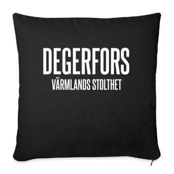 Degerfors - Sofa pillowcase 17,3'' x 17,3'' (45 x 45 cm) - black - Front