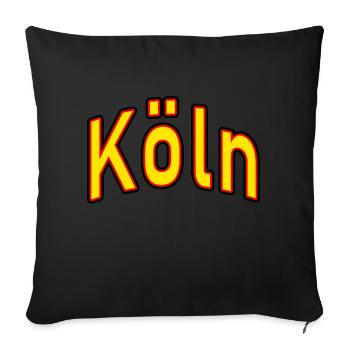 Cologne - Housse de coussin décorative 45 x 45 cm - noir - Devant