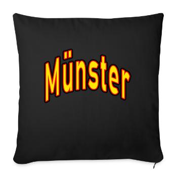 Minster - Sofa pillowcase 17,3'' x 17,3'' (45 x 45 cm) - black - Front