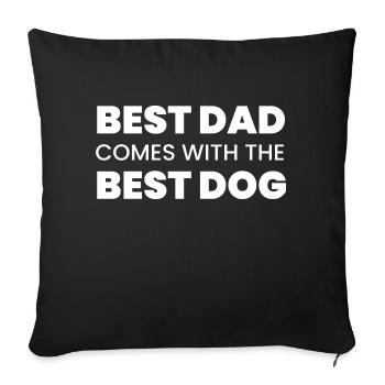 Hund Dog - Sofakissenbezug 45 x 45 cm - Schwarz - Vorne