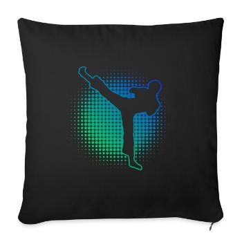 Kickboxing Kickboxing Men's Boxing - Sofa pillowcase 17,3'' x 17,3'' (45 x 45 cm) - black - Front