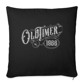 Voiture de collection - Housse de coussin décorative 45 x 45 cm - noir - Devant