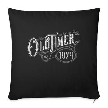 Voiture de collection - Housse de coussin décorative 45 x 45 cm - noir - Devant
