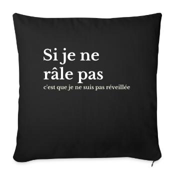 adorable râleuse chiante cadeau drôle femme chiant - Housse de coussin décorative 45 x 45 cm - noir - Devant