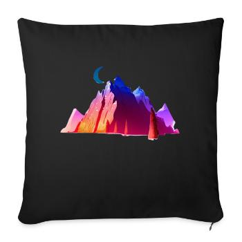 Wandern Bergwanderer Bergwandern Wanderung - Sofakissenbezug 45 x 45 cm - Schwarz - Vorne