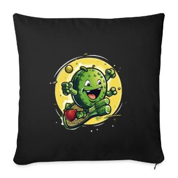 Pickleball Picklepaddle Pickle Sport - Sofa pillowcase 17,3'' x 17,3'' (45 x 45 cm) - black - Front
