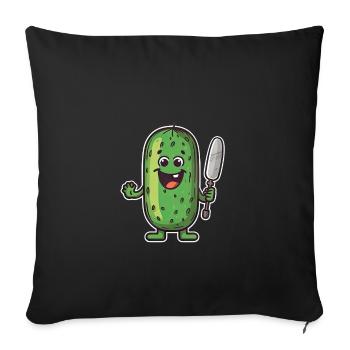Pickleball Picklepaddle Pickle Sport - Sofa pillowcase 17,3'' x 17,3'' (45 x 45 cm) - black - Front
