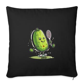 Pickleball Picklepaddle Pickle Sport - Sofa pillowcase 17,3'' x 17,3'' (45 x 45 cm) - black - Front