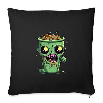 Halloween coffee mug - creepy coffee mug - Sofa pillowcase 17,3'' x 17,3'' (45 x 45 cm) - black - Front