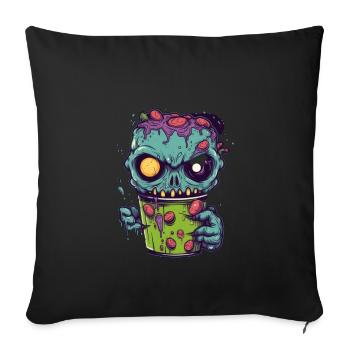 Halloween coffee mug - creepy coffee mug - Sofa pillowcase 17,3'' x 17,3'' (45 x 45 cm) - black - Front