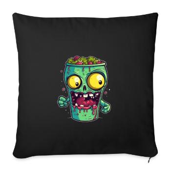 Halloween coffee mug - creepy coffee mug - Sofa pillowcase 17,3'' x 17,3'' (45 x 45 cm) - black - Front