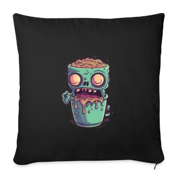 Halloween coffee mug - creepy coffee mug - Sofa pillowcase 17,3'' x 17,3'' (45 x 45 cm) - black - Front