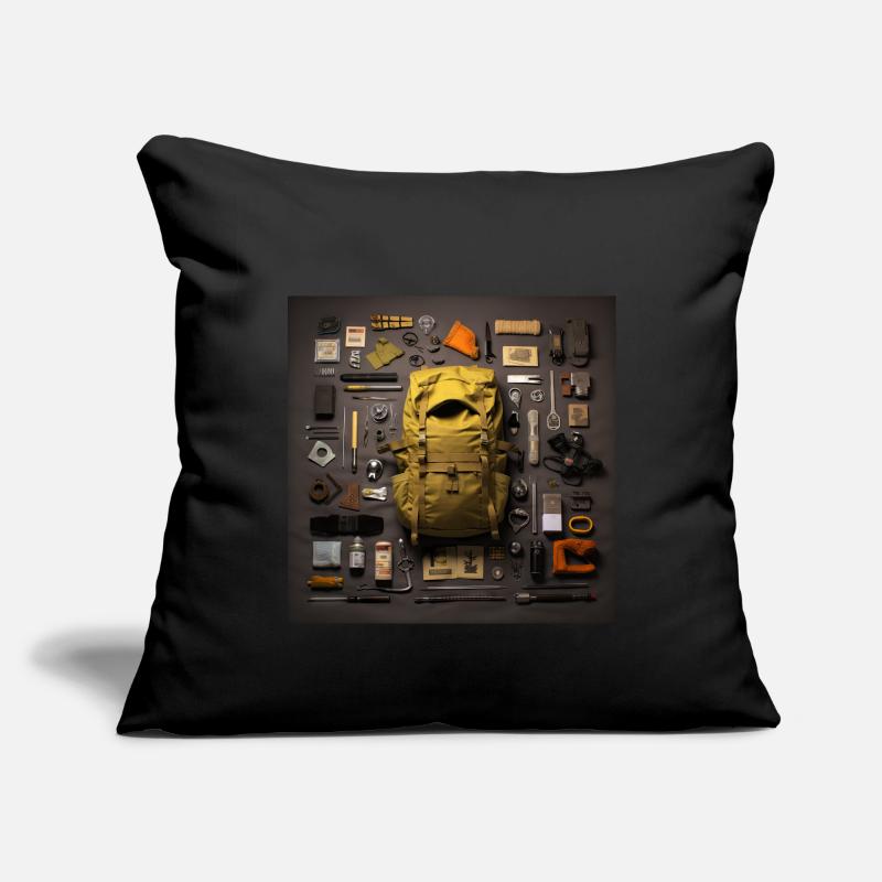 Everything I need for hiking Sofa pillowcase 17,3'' x 17,3'' (45 x 45 cm)