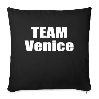 Team Venice - Sofa pillowcase 17,3'' x 17,3'' (45 x 45 cm) - black - Front