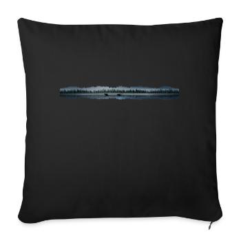 Tree by the Lake Lake Tree - Sofa pillowcase 17,3'' x 17,3'' (45 x 45 cm) - black - Front