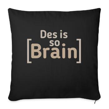 Youth Language Saying - Sofa pillowcase 17,3'' x 17,3'' (45 x 45 cm) - black - Front