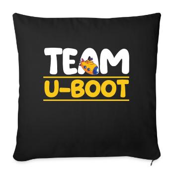 Tauchboot Unterseeboot Unterwasserboot U-Boot - Sofakissenbezug 45 x 45 cm - Schwarz - Vorne