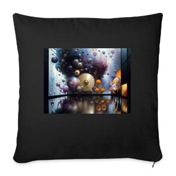 Voyage en Actarus #11 - Housse de coussin décorative 45 x 45 cm - noir - Devant
