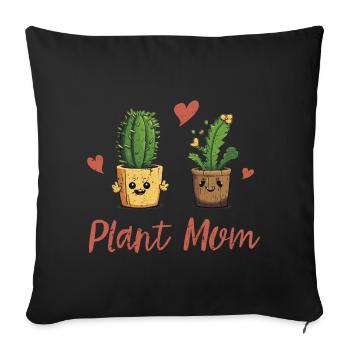A garden lover's delight - Sofa pillowcase 17,3'' x 17,3'' (45 x 45 cm) - black - Front