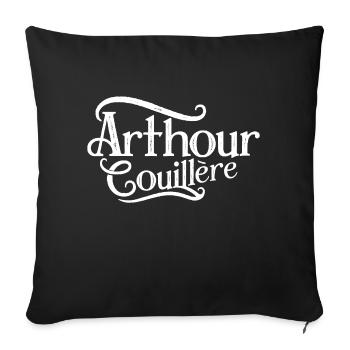 Arthour couillère - Housse de coussin décorative 45 x 45 cm - noir - Devant
