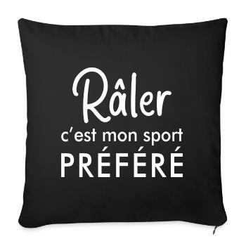 Adorable Râleuse Chiante Cadeau Drôle Femme Chiant - Housse de coussin décorative 45 x 45 cm - noir - Devant