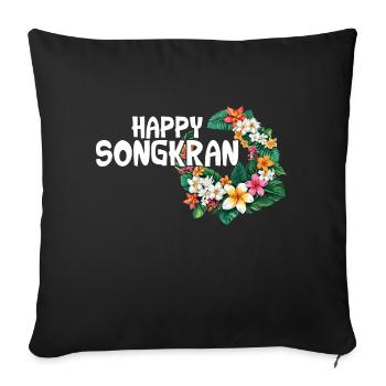 Happy SongCrane Fest Thailand - Sofa pillowcase 17,3'' x 17,3'' (45 x 45 cm) - black - Front