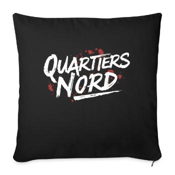 Quartiers Nord - Housse de coussin décorative 45 x 45 cm - noir - Devant