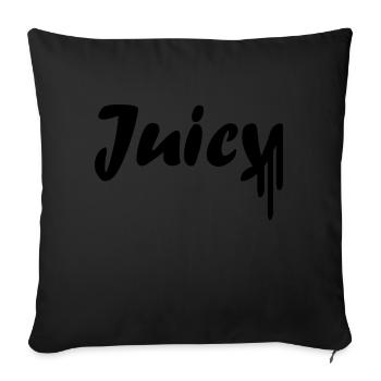 Juicy - Sofa pillowcase 17,3'' x 17,3'' (45 x 45 cm) - black - Front