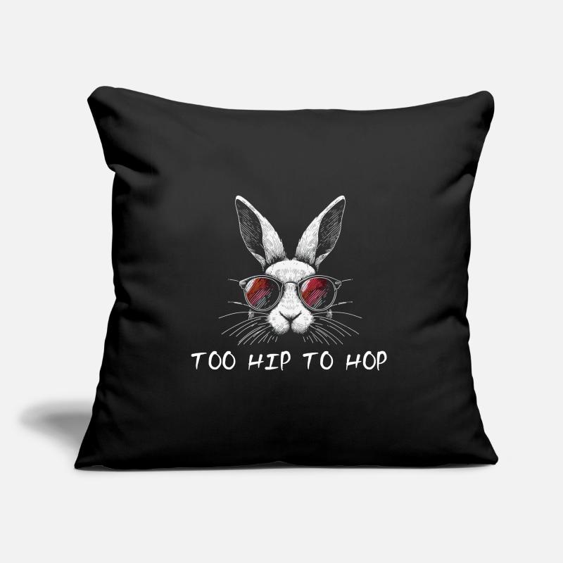 Too Hip To Hop Easter Bunny Funny Sayings Easter Sofa pillowcase 17,3'' x 17,3'' (45 x 45 cm)