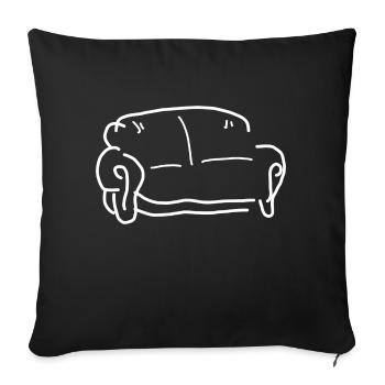 Sofa - Sofa pillowcase 17,3'' x 17,3'' (45 x 45 cm) - black - Front