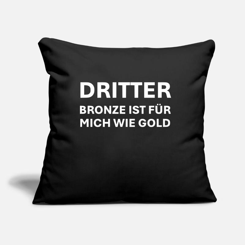 Third Branze, c’est comme de l’or pour moi. Housse de coussin décorative 45 x 45 cm
