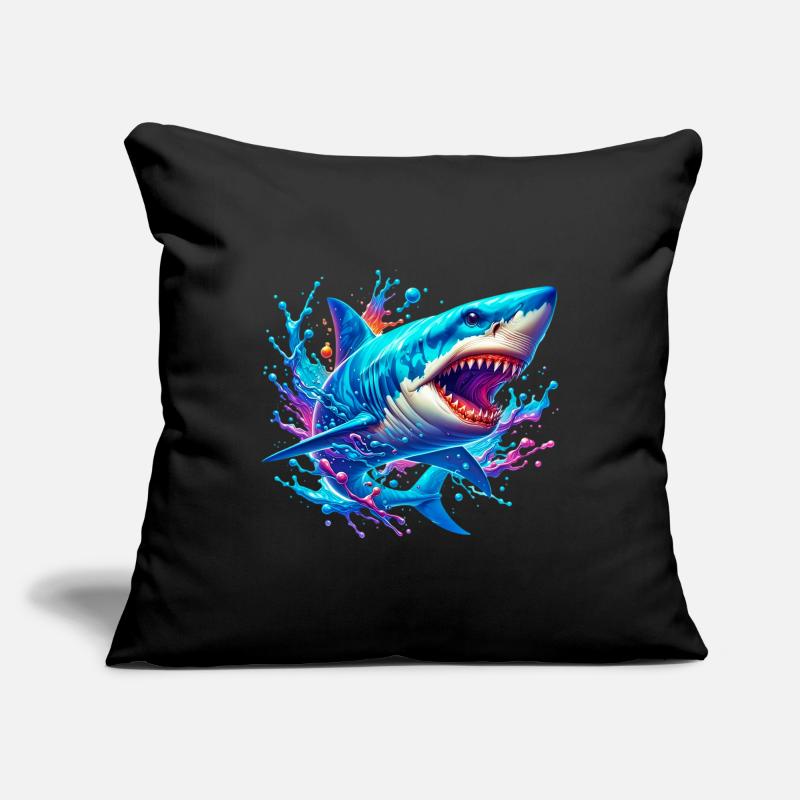 Requin Housse de coussin décorative 45 x 45 cm