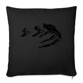 BMX - Sofa pillowcase 17,3'' x 17,3'' (45 x 45 cm) - black - Front