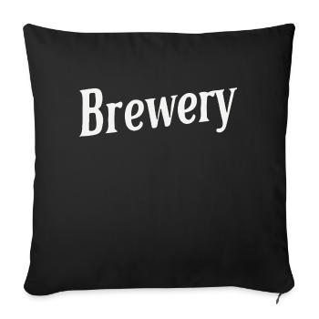 BRASSERIE - Housse de coussin décorative 45 x 45 cm - noir - Devant