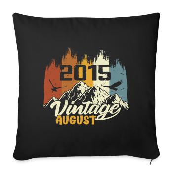 Légendaire depuis août 2015 Cadeau d’anniversaire 2015 - Housse de coussin décorative 45 x 45 cm - noir - Devant