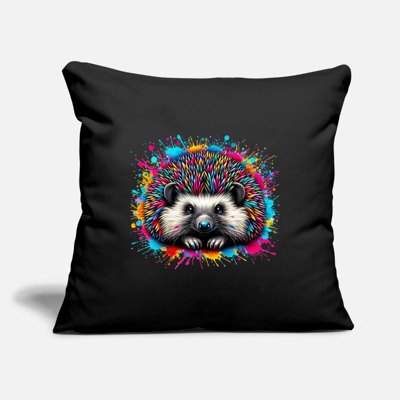 Hérisson Housse de coussin décorative 45 x 45 cm